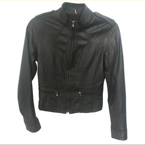 Italian leather jacket *EUC*